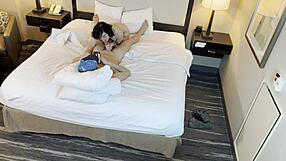 She says, Watch this tattooed petite beauty sucking his cock.