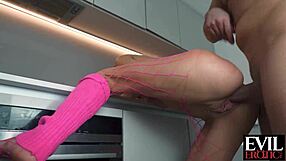 Evil Erotic Submissive Teen's Rough Ass Fucking Feels Insane