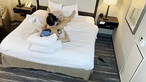 She says, Watch this tattooed petite beauty sucking his cock.