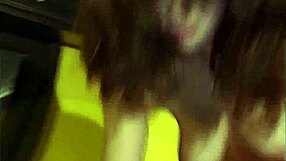 brunette teen 18+ enjoys a fun time with partner