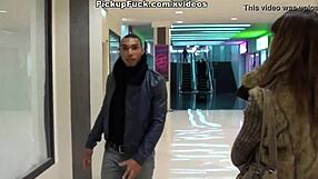 Cute Brown Girl Discreetly Sucks Cocks In The Busy Mall