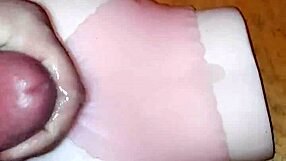 first time cumming with a pussy toy