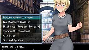 Blonde feels fear exploring monster-filled cave for lost items