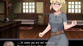 Blonde feels fear exploring monster-filled cave for lost items