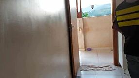 Wow, Novinha Gets Facial From Pizza Guy In Towel!