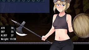 Blonde feels fear exploring monster-filled cave for lost items