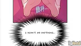 Stepmom fretting over step son in secret classroom hentai scene