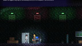 Cute blonde with big ass in hentai game gets monster cock fucking