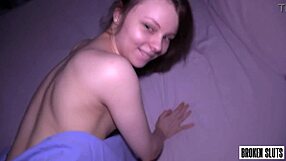 Wow, Cute College Teen 18+ Gets Dicked Down Hard!