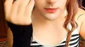 Big Ass White Boy Crossdresser Dances Sexy Sissy Style