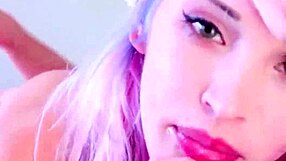 Hey, check out this blonde teen's sloppy blowjob and handjob skills 😏