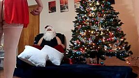 Lexie Bell took on Santa with a wild deepthroat session.
