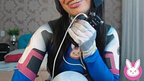 ASMR Roleplay with Cosplay DVA Overwatch Gamer Girl