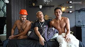 is leo felipo getting horny in the backroom? big cocks everywhere
