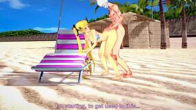 Marie Rose fucks in bikini on beach!