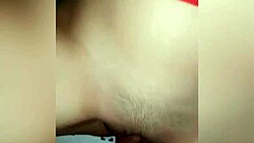 Waiting in Red Panties for Creampie Surprise