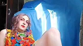 Big Ass White Boy Crossdresser Dances Sexy Sissy Style