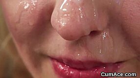 Hot Beauty In Extreme Blowbang Gulps Jizz On Face