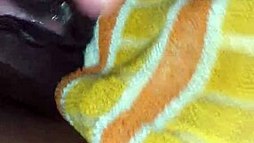 Girlfriend's Black Pussy Squirts During Orgasm