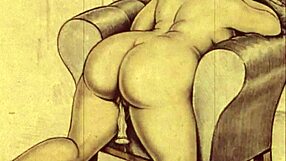 Vintage Erotic Illustration with Classic Charm