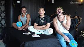is leo felipo getting horny in the backroom? big cocks everywhere