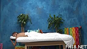 Couples enjoy massage leading to sex