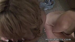 Two amateur couples fucking at homemade party with blowjobs