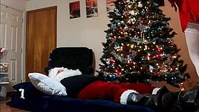 Lexie Bell took on Santa with a wild deepthroat session.