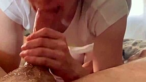 amateur girl learns how to perform oral skills