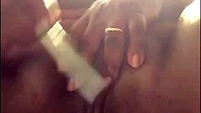 his toothbrush makes ebony bbw squirt wet pussy pov!