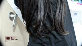 Mother-In-Law Masturbated To, Then Fucked In Bathroom