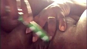 his toothbrush makes ebony bbw squirt wet pussy pov!