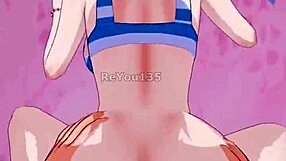 step brother teases sister in cute 3d outfit with big tits.