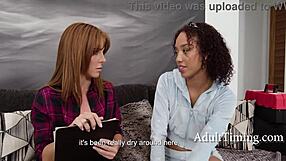 The skinny ebony lesbian cheats with interracial affair