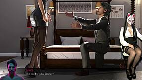 Anime milf in sin heels 4 dominates with legs, tits, and skirt