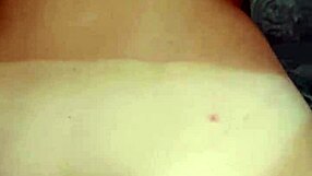 Hot brunette rides cock hard, takes anal creampie in tight ass POV style