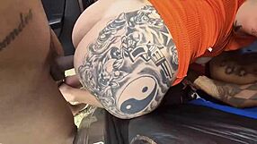 blonde friend fucks three guys bareback in car