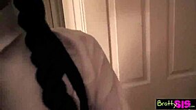 tasty brunette gives massage with cum