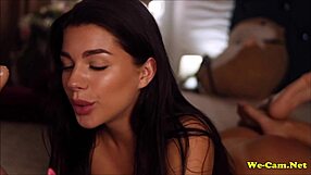 girl enjoys doggy style masturbation on webcam