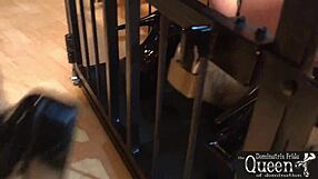 Queen Dominatrix Frida Cage Makes You Feel Submissive In Bdsm Fetish Chastity Cage