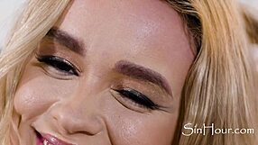 Khloe Kingsley Bent Over for Sloppy Doggystyle Blowjob.