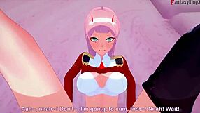 in the franxx universe, zero two engages in intense pov sex with darling. fully captured by fantasyking3.