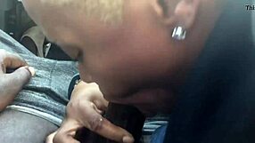 blonde bomber sucks big black cock