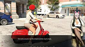 Long legs wrap old man's crotch intensely