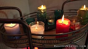 huge tits tattooed blonde bathing with big cock