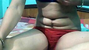 Kavita, Indian MILF, removes dress on webcam