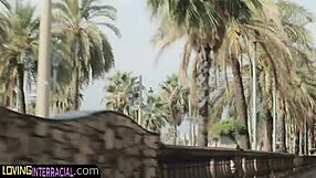 Watch the European babe get drilled by BBC in foursome