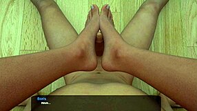 milfy city v0.6e part 40, stepsister sneaks in for steamy night footjob.