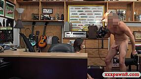 why's this brunette babe getting nailed by a nasty pawn dude?