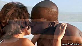 Ebony milf kunjasa handjob big black cock.